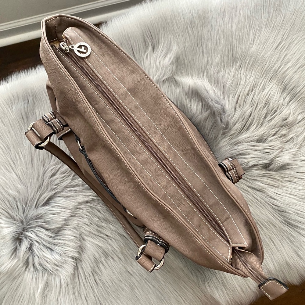 Francinel Leather Hobo Tote Bag - Picture 2 of 10